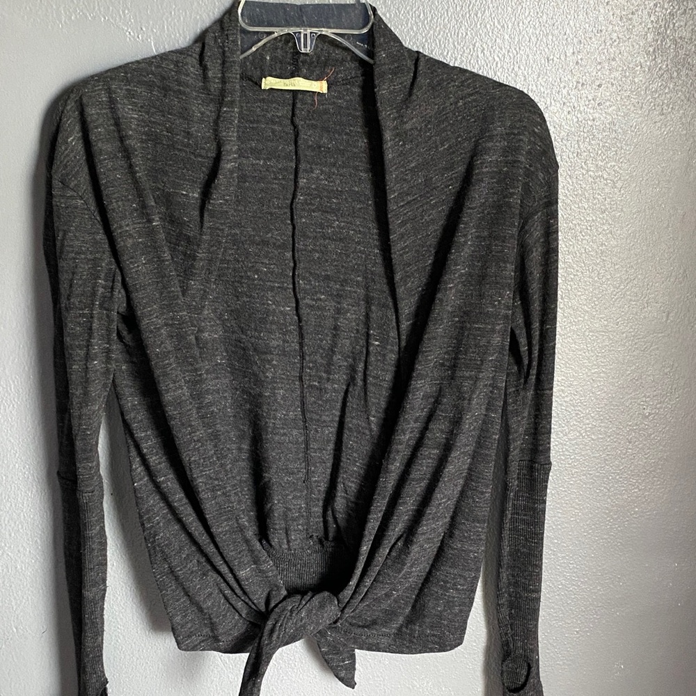 Alternative Charcoal Heather Knit Cardigan